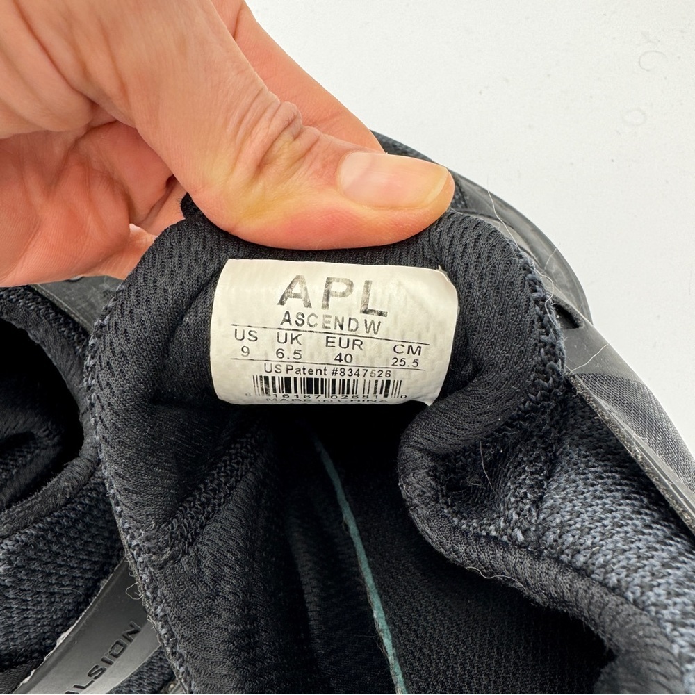 APL Black Ascend Running Sneakers size 9 - Picture 2 of 5